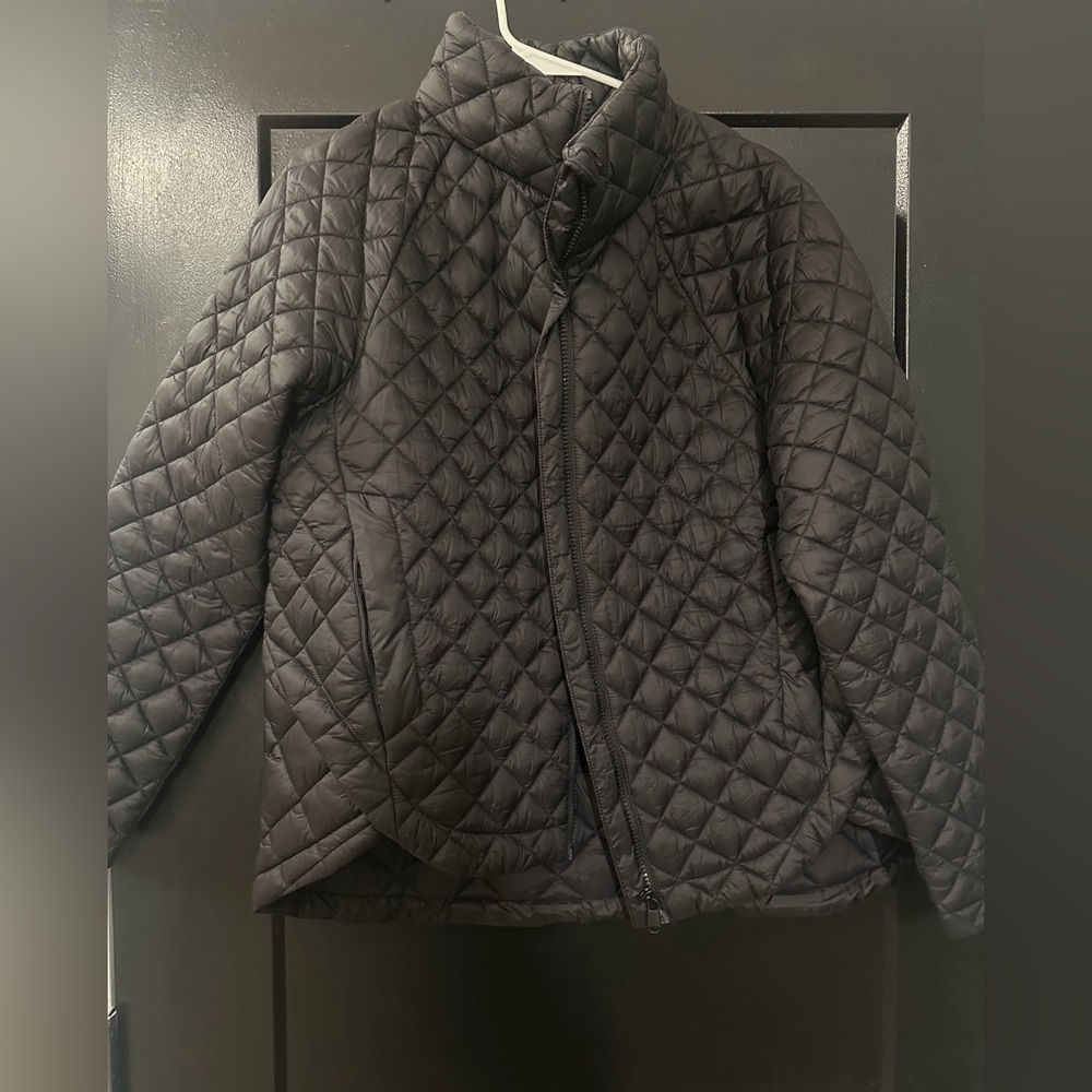 Athleta Black Quilted Puffer Jacket